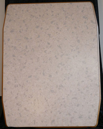 Billede af Bordplade - Lys grå meleret 90 x 70 cm. (Brugt)
