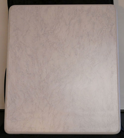 Billede af Bordplade - lys marmorfarvet - 85 x 71 cm. (Brugt)