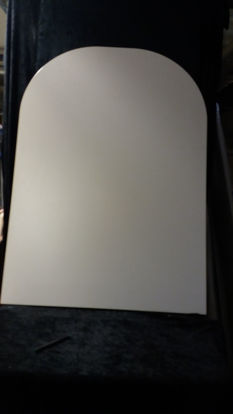 Billede af Bordplade - Hvid med nister 73,5 x 104 cm. (Brugt)